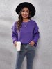 Ruffled Round Neck Dropped Shoulder Sweater test