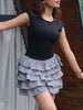 Layered Ruffle Round Neck Mini Dress test