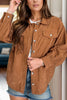 Decorative Pocket Flap Button Up Jacket test