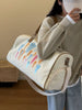 Canvas Duffle Bag with Shooting Star Print test