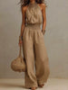 Smocked Halter Neck Wide-Leg Jumpsuit test