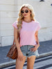 Round Neck Short Sleeve T-Shirt test