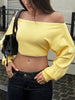 Off-Shoulder Cropped Sweater test