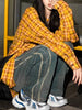 Plaid Frayed Hem Button Up Shirt test