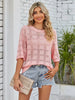 Mandy Openwork Round Neck Knit Top test