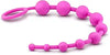 Eden Sex Toys - Silicone Anal Beads - 12.5 Inch Long Anal Chain with 10 Balls Gradual Size Increase & Safe Pull Ring - Luxuriously Smooth Prostate Stimulation Butt Plug - Men Women Couples - Pink