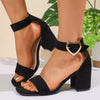 Open Toe Block Heels Sandals test