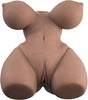 6.37LB Sex Doll Male Masturbator with 3-in-1 Soft Big Breasts Tight Pussy & Ass, Adult Torso Sex Toy Dolls for Men Orgasm, Realistic Convenient Light Brown Masturbation Size (10.23x7.48x5.11 inch)