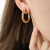 18K Gold-Plated Huggie Earrings test
