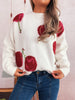 Contrast Cherry Round Neck Sweater test