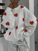 Valentine’s Day Heart Round Neck Long Sleeve Sweater test