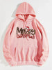 MERRY CHRISTMAS Graphic Drawstring Hoodie test