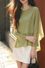 Layered Flutter Sleeve Chiffon Blouse test