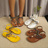 Beaded Ankle Strap Thong Sandals test