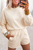 Gingham Long Sleeve Sweatshirt and Shorts Set test