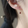Zircon Heart Drop Earrings test