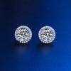 1 Carat Moissanite 925 Sterling Silver Stud Earrings test