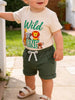 Children's Graphic Round Neck Tee and Shorts Set test