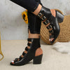 Buckle Block Heels Sandals test