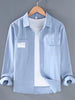 Men's Plus Size Button Up Long Sleeve Shirt test