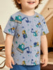 Children's Excavator Print Round Neck T-Shirt test