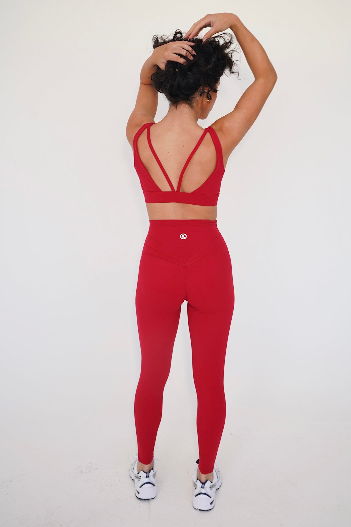 I am Beautifully Radiant Quick Dry Red Yoga Legging