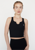 I Am Self Love Ribbed Quick-Dry Butter Black Tank test