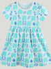 Children's Ocean Print Casual Summer Dress test