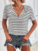 Striped Short Sleeve Top test