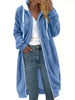 Cozy Fleece Hooded Longline Zip Up Outerwear test