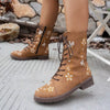 Round Toe Block Heels Boots test