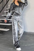 Full Size Collared Neck Leopard Zip Up Top and Pants Set Plus Size test