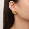 Titanium Steel Geometric Shape Earrings test