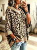 Drawstring Leopard Hooded Sweater test