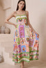 Smocked Printed Square Neck Cami Dress test