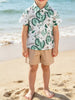 Children's Tropical Print Shirt and Shorts Set test