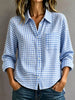 Gingham Button-Down Long Sleeve Shirt test
