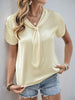 Satin Short Sleeve Blouse test