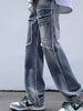 Men's Raw Hem Wide Leg Jeans test