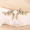 Flower Pearl Drop Earrings test