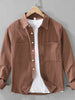 Men's Plus Size Button Detail Long Sleeve Shirt test