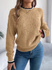 Contrast Trim Round Neck Long Sleeve Sweater test