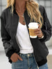Full Size Lightweight Zip-Up Bomber Jacket Plus Size test