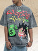Men's Graphic Vintage Washed T-Shirt test