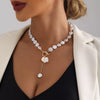 18K Gold-Plated Pearl Drop Necklace test