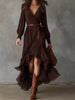 High-Low Hem Surplice Dress test