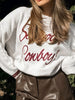 Letter Contrast Hem Round Neck Sweater test