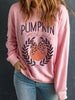 Halloween Leopard Bowknot Pumpkin Graphic Sweatshirt test