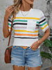 Perfee Striped Round Neck Short Sleeve T-Shirt test