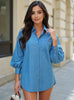 Button Up Lantern Sleeve Oversized Shirt test